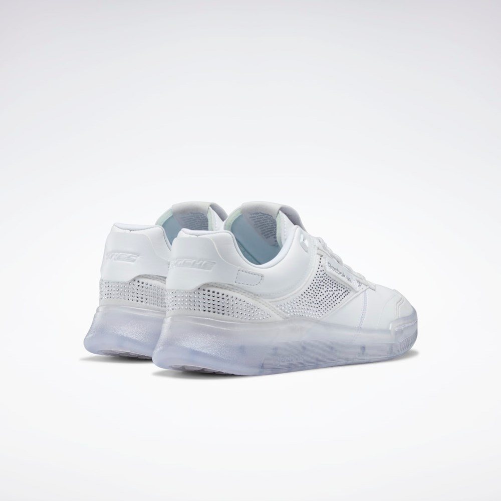 Reebok Très Rasché Club C Legacy Diamanté Shoes Blancas Plateadas | 35CPHLRBS