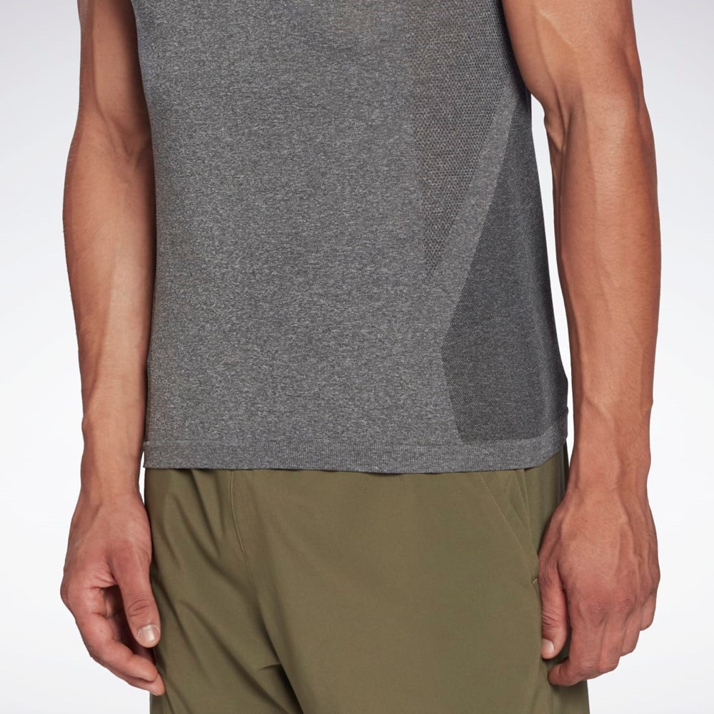 Reebok United By Fitness MyoKnit Seamless T-Shirt Negras | 40FVMLUNG