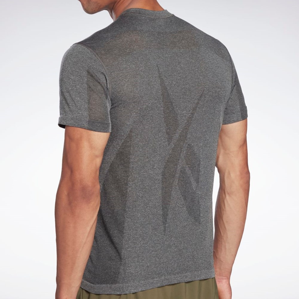 Reebok United By Fitness MyoKnit Seamless T-Shirt Negras | 40FVMLUNG