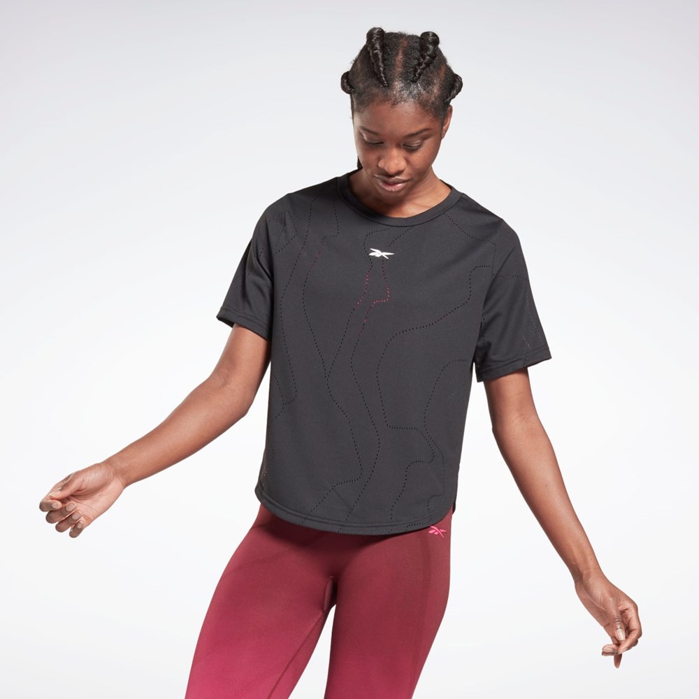 Reebok United By Fitness Perforated T-Shirt Negras | 90PNRCVGD