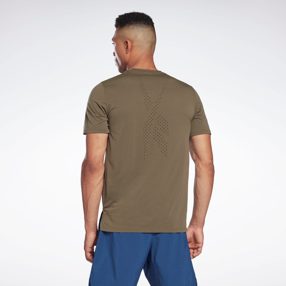 Reebok United by Fitness MoveSoft T-Shirt Verde | 61YGWHOVB