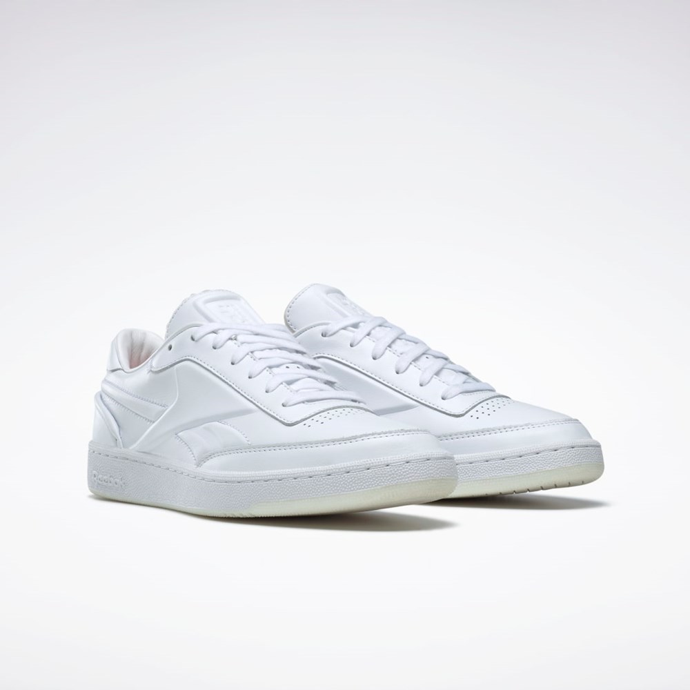 Reebok Victoria Beckham Club C Shoes Blancas Blancas Negras | 38OWFHYTI