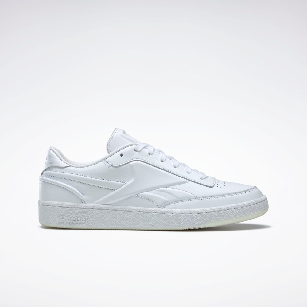 Reebok Victoria Beckham Club C Shoes Blancas Blancas Negras | 81YSFQOUC