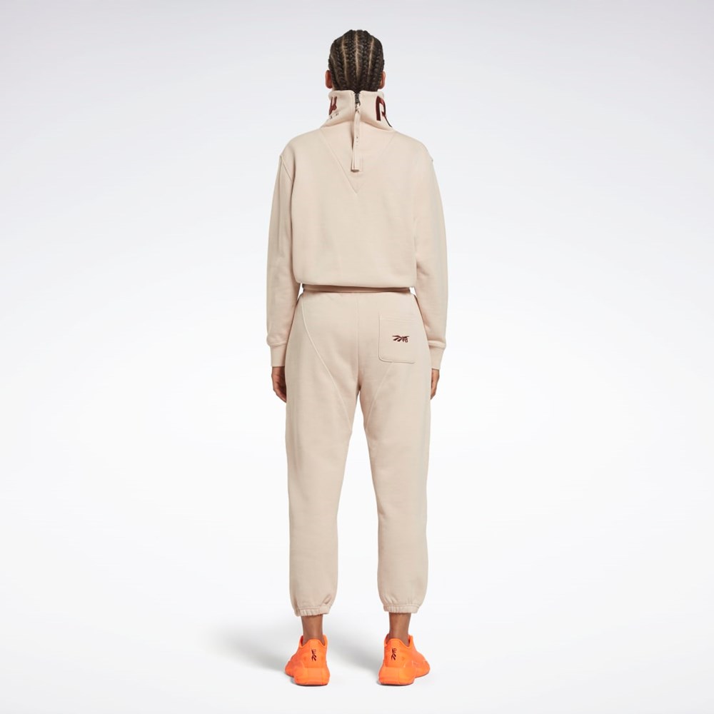 Reebok Victoria Beckham Cowl Neck Jumper Soft Ecru | 08HAJFPLV