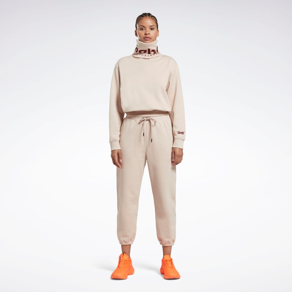 Reebok Victoria Beckham Cowl Neck Jumper Soft Ecru | 08HAJFPLV