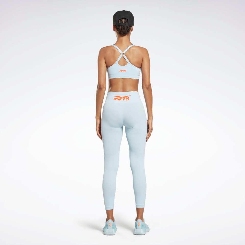 Reebok Victoria Beckham Light-Impact Seamless Bra Azules | 63GPSDLVX