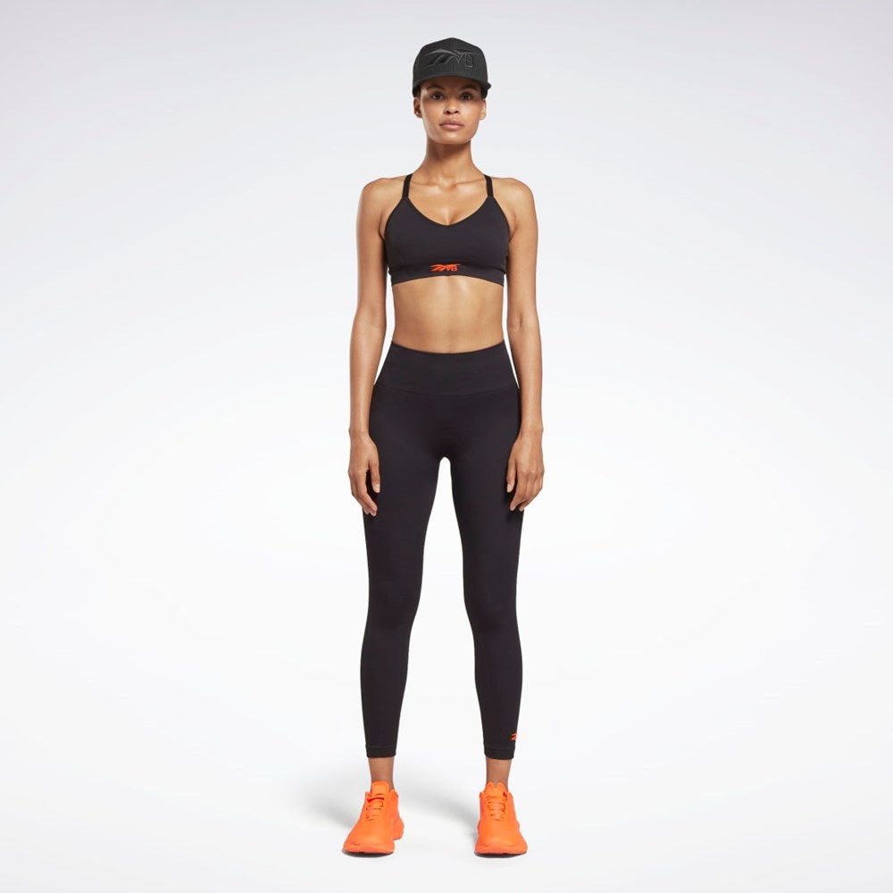 Reebok Victoria Beckham Light-Impact Seamless Bra Negras | 86OPDCUJN