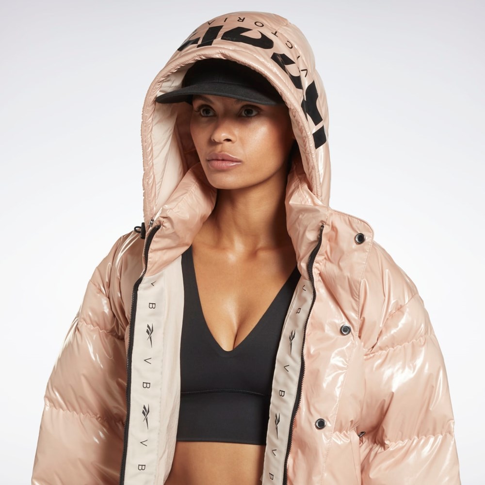 Reebok Victoria Beckham Puffer Jacket Soft Ecru | 81IYVZJDR
