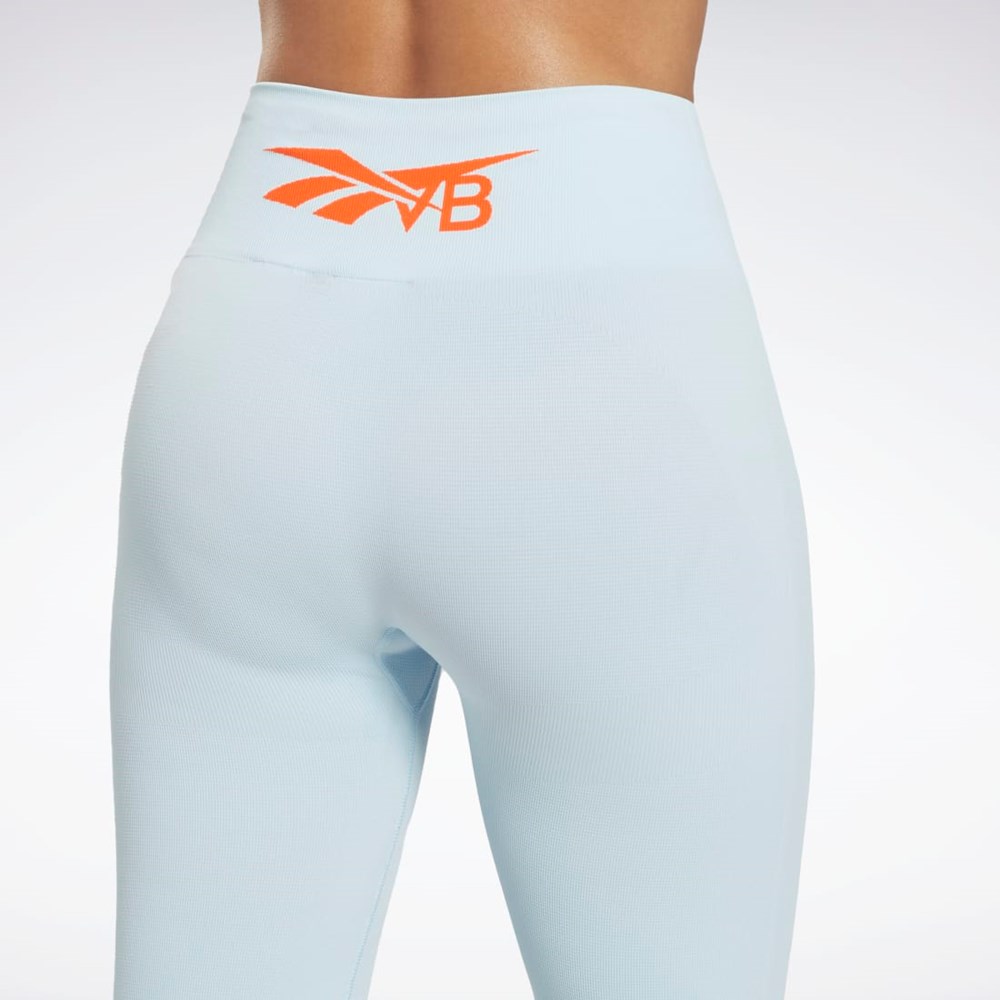 Reebok Victoria Beckham Seamless Leggings Azules | 27EZVULWX