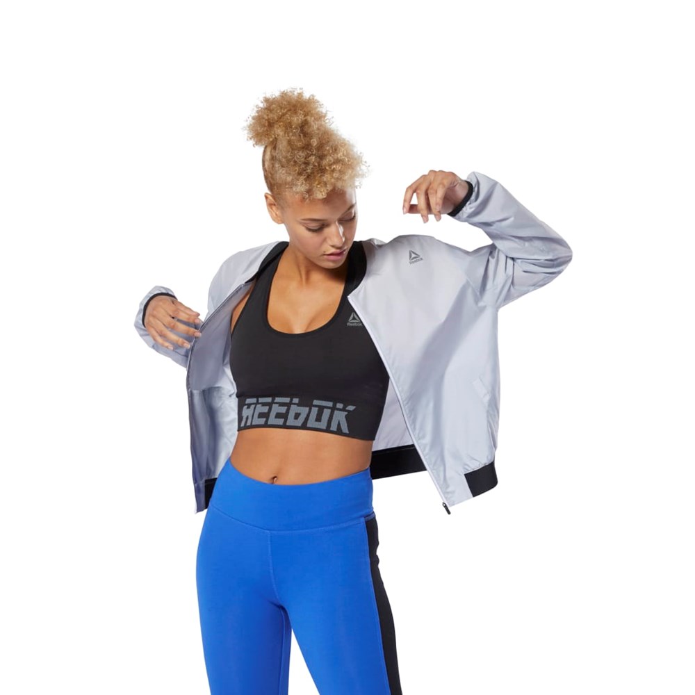 Reebok WOR Meet You There Seamless Acolchado Bra Negras | 32EYGTNUB