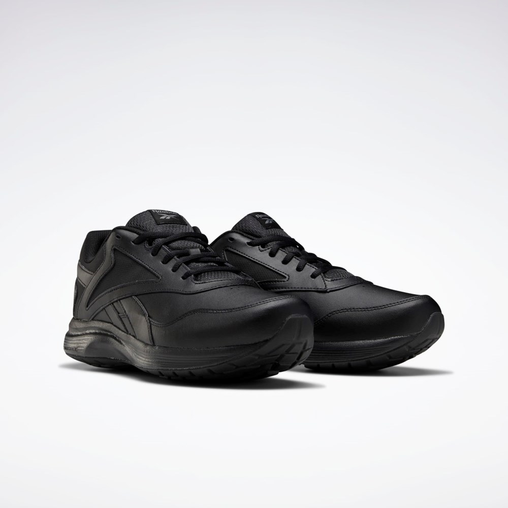 Reebok Walk Ultra 7 DMX MAX Extra-Anchos Shoes Negras Gris Azul Real | 38UGLOMDV
