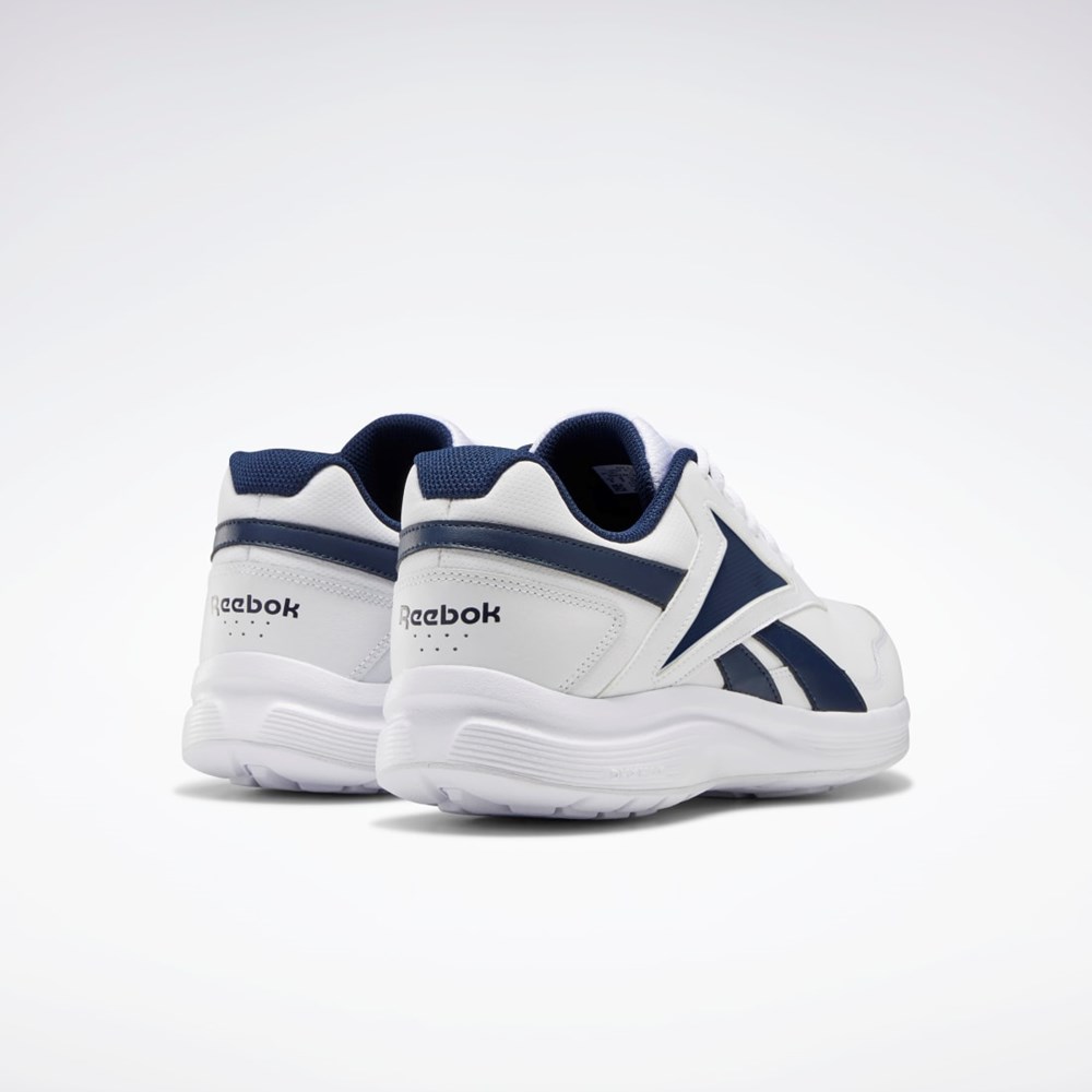 Reebok Walk Ultra 7 DMX MAX Extra-Anchos Shoes Blancas Azul Marino Azul Real | 40ATFGPVJ
