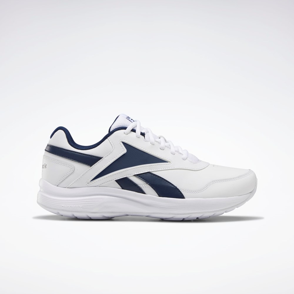 Reebok Walk Ultra 7 DMX MAX Extra-Anchos Shoes Blancas Azul Marino Azul Real | 40ATFGPVJ