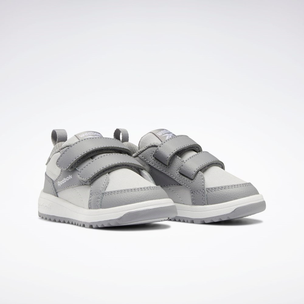 Reebok Weebok Clasp Low Shoes - Toddler Gris Gris Blancas | 86PJGUYBD