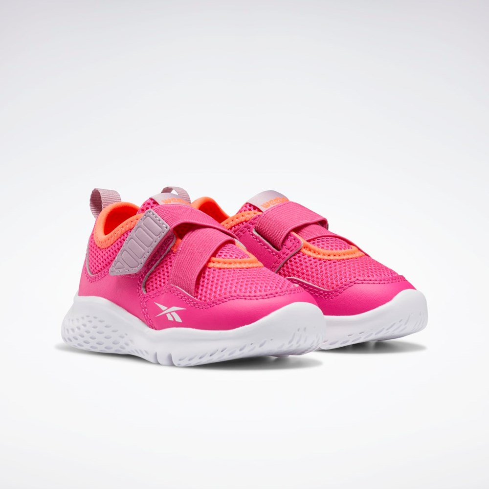 Reebok Weebok Flex Sprint Shoes - Toddler Rosas Blancas Naranjas | 92CBENJXP