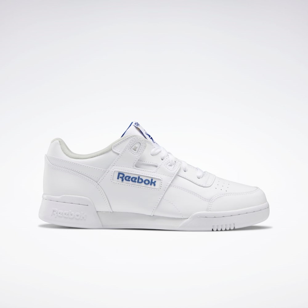 Reebok Workout Plus Shoes Blancas Azul Real | 40IKYBZSQ