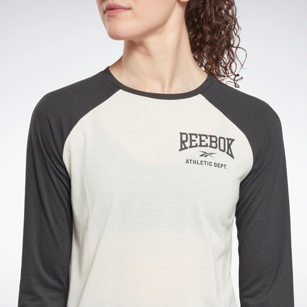 Reebok Workout Ready Baseball T-Shirt Blancas | 58OYTWFZD