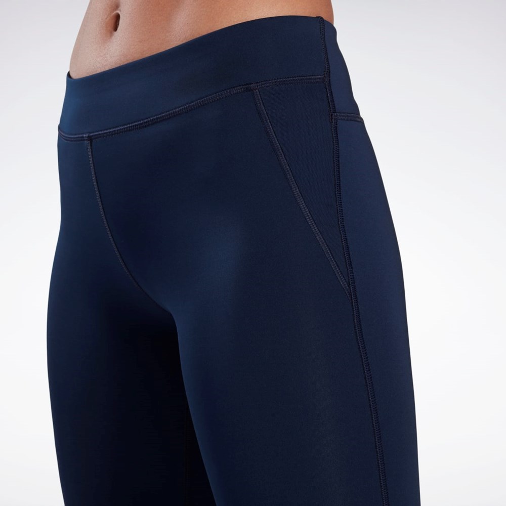 Reebok Workout Ready Capri Leggings Azul Marino | 97PWZVGBO