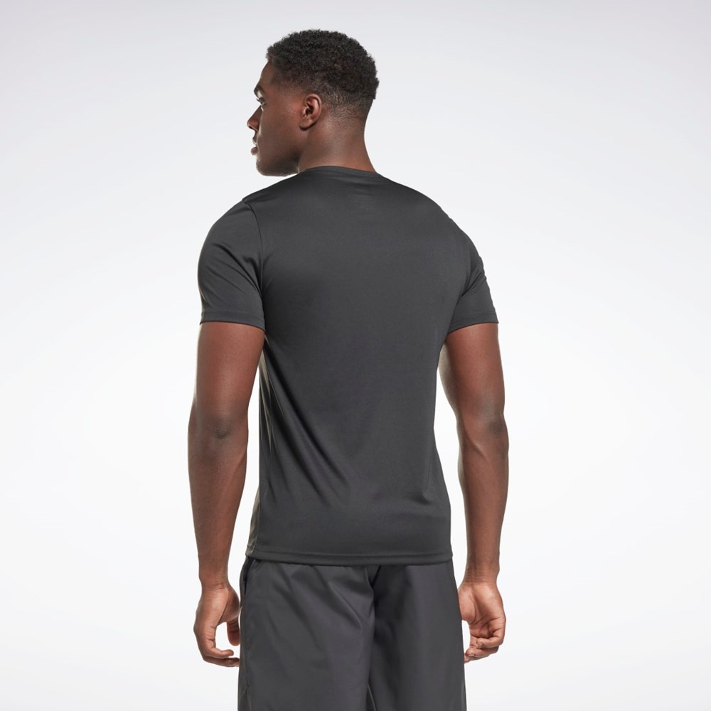 Reebok Workout Ready Estampadas T-Shirt Negras | 84FWTICED