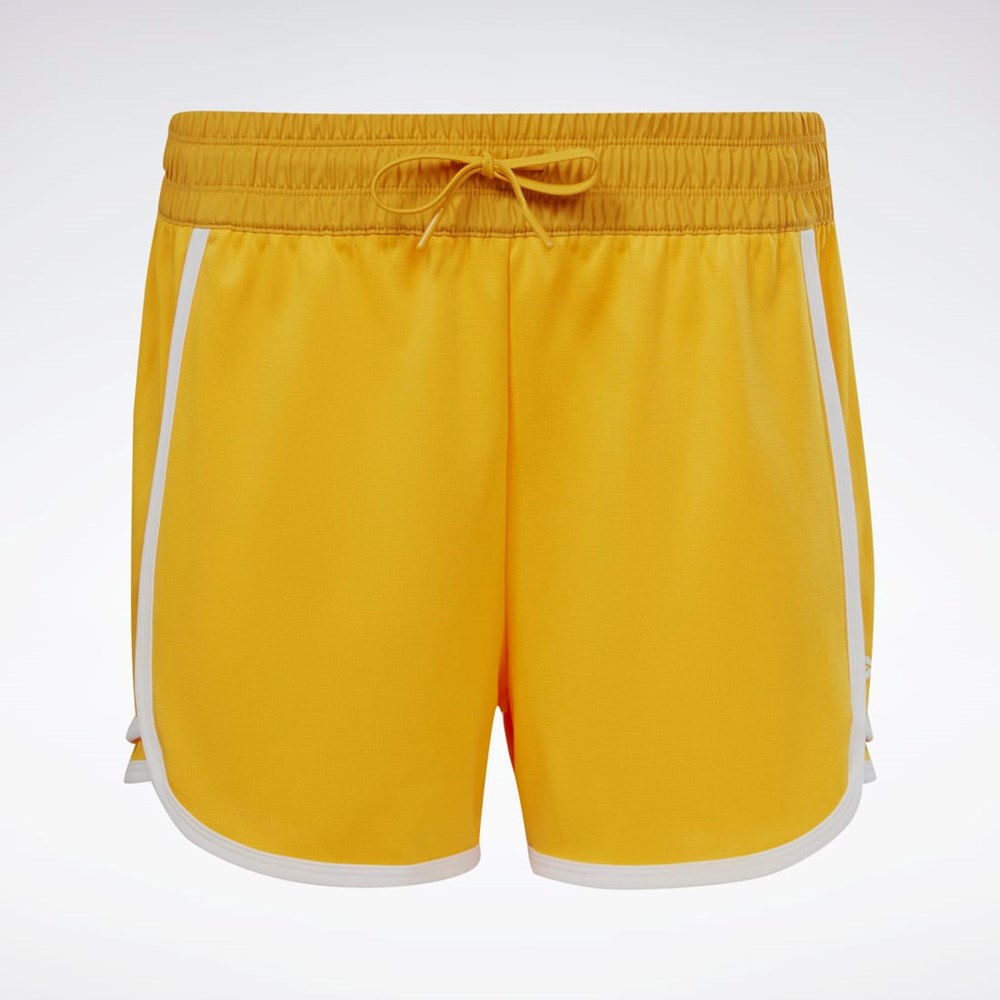 Reebok Workout Ready High-Rise Shorts Bright Ochre | 08RIGDBHO