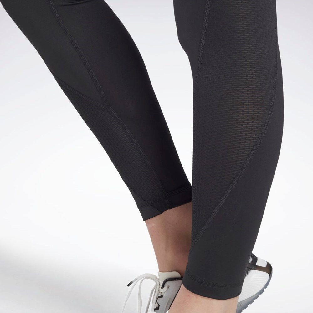Reebok Workout Ready Mesh Leggings Negras | 73JRKLYZX