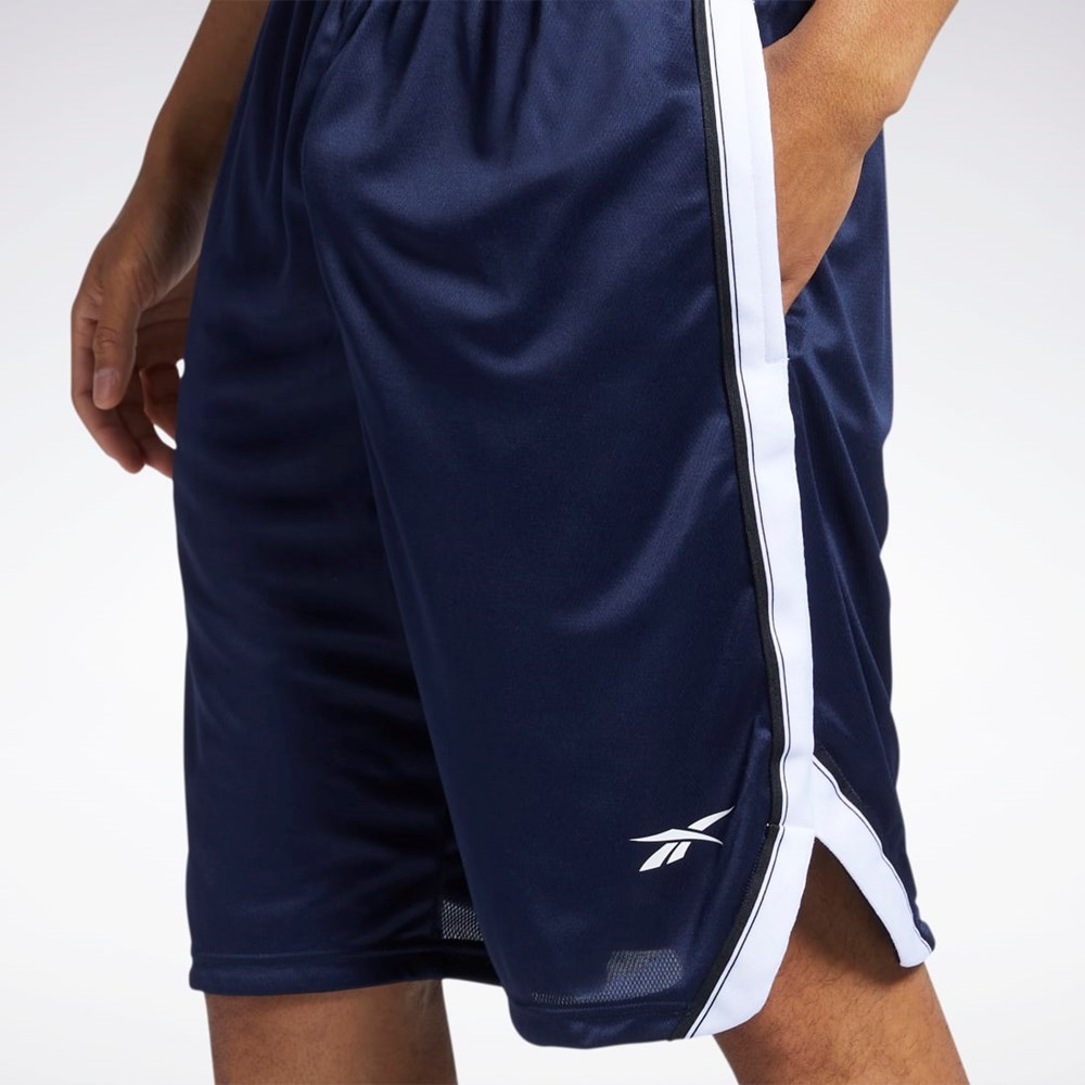 Reebok Workout Ready Mesh Shorts Azul Marino | 92AJCSOWH