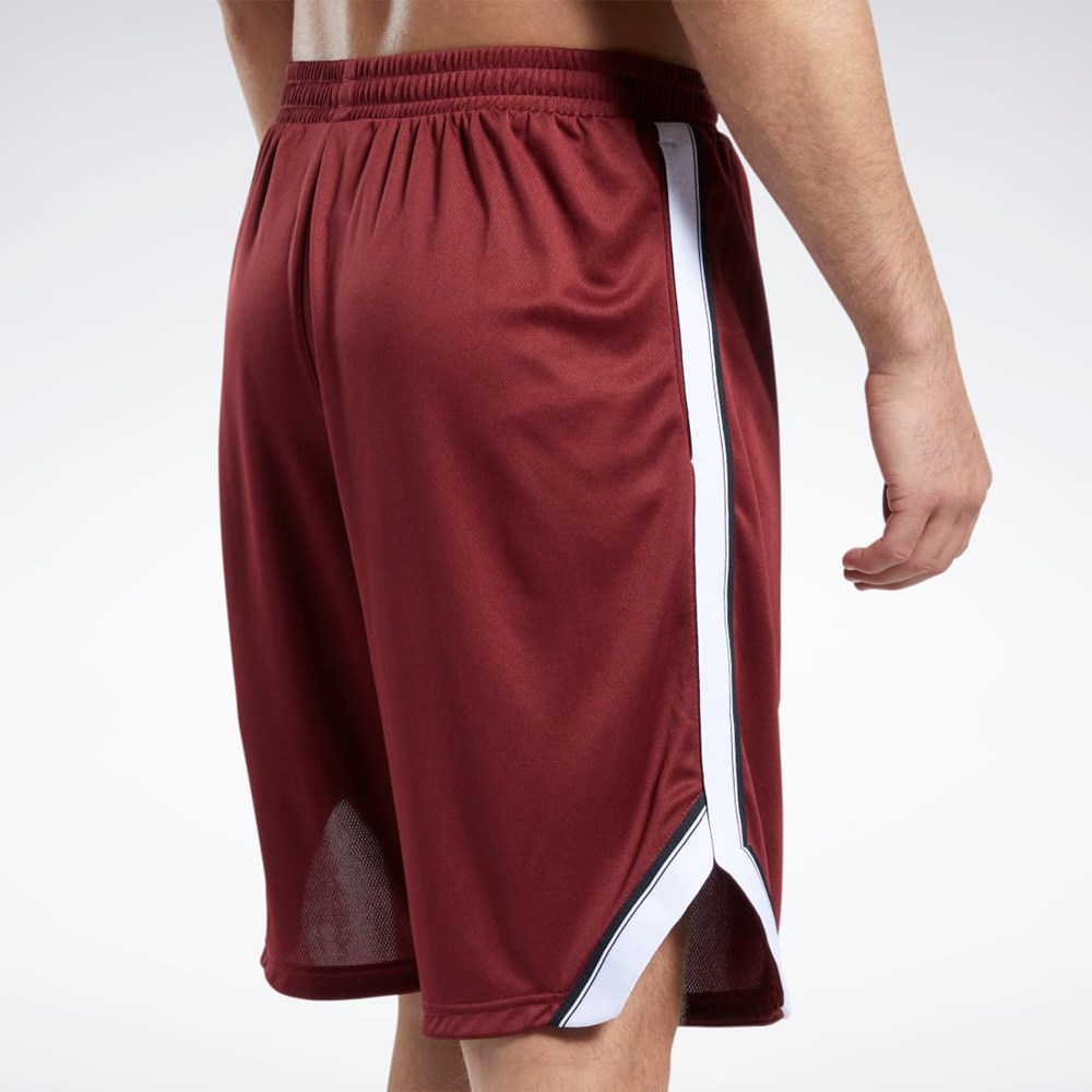Reebok Workout Ready Mesh Shorts Burdeos | 14XLABOJP