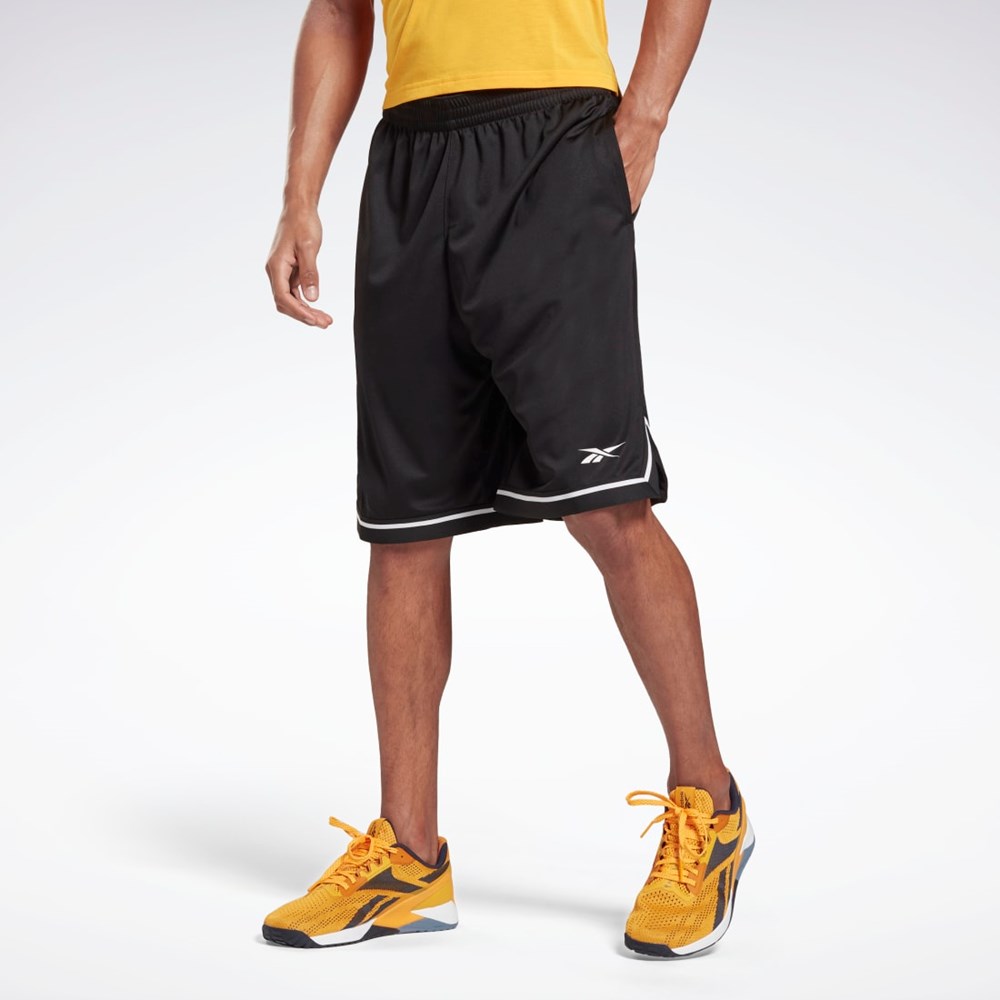 Reebok Workout Ready Mesh Shorts Negras | 12NFHQBWD