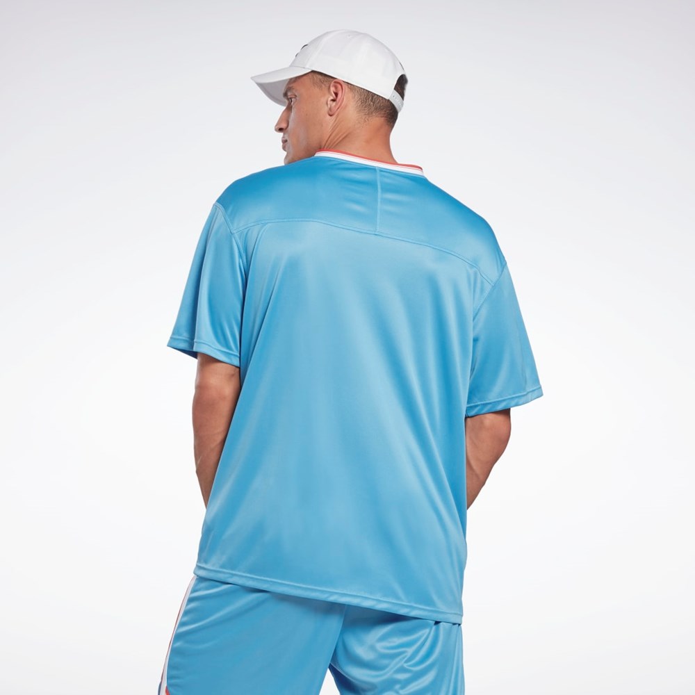 Reebok Workout Ready Mesh T-Shirt Azules | 07ZQBCEMF