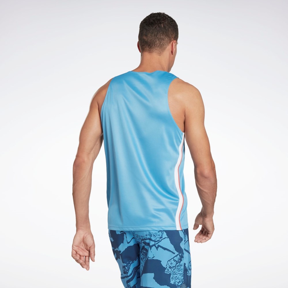 Reebok Workout Ready Mesh Tank Top Azules | 85KMVBOGC