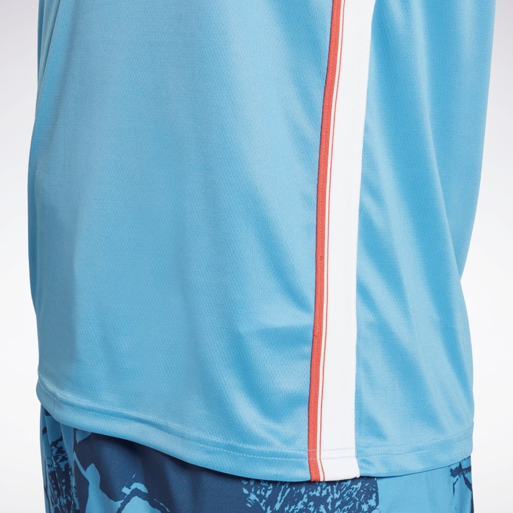 Reebok Workout Ready Mesh Tank Top Azules | 85KMVBOGC