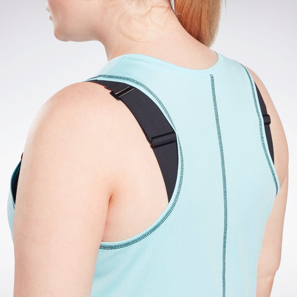 Reebok Workout Ready Mesh Tank Top (Plus Size) Digital Glow | 92NGUDMLW