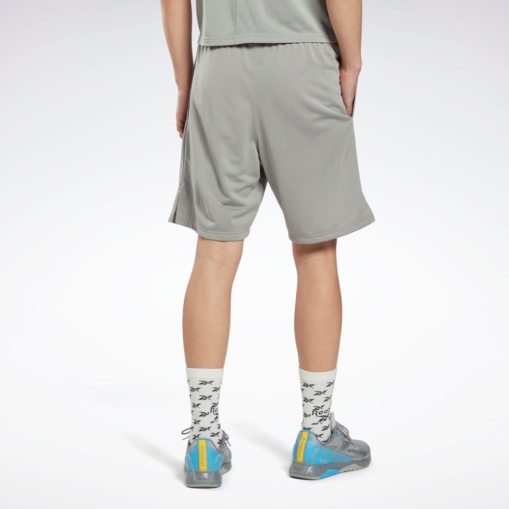 Reebok Workout Ready Mélange Shorts Gris | 90AFZDOXJ