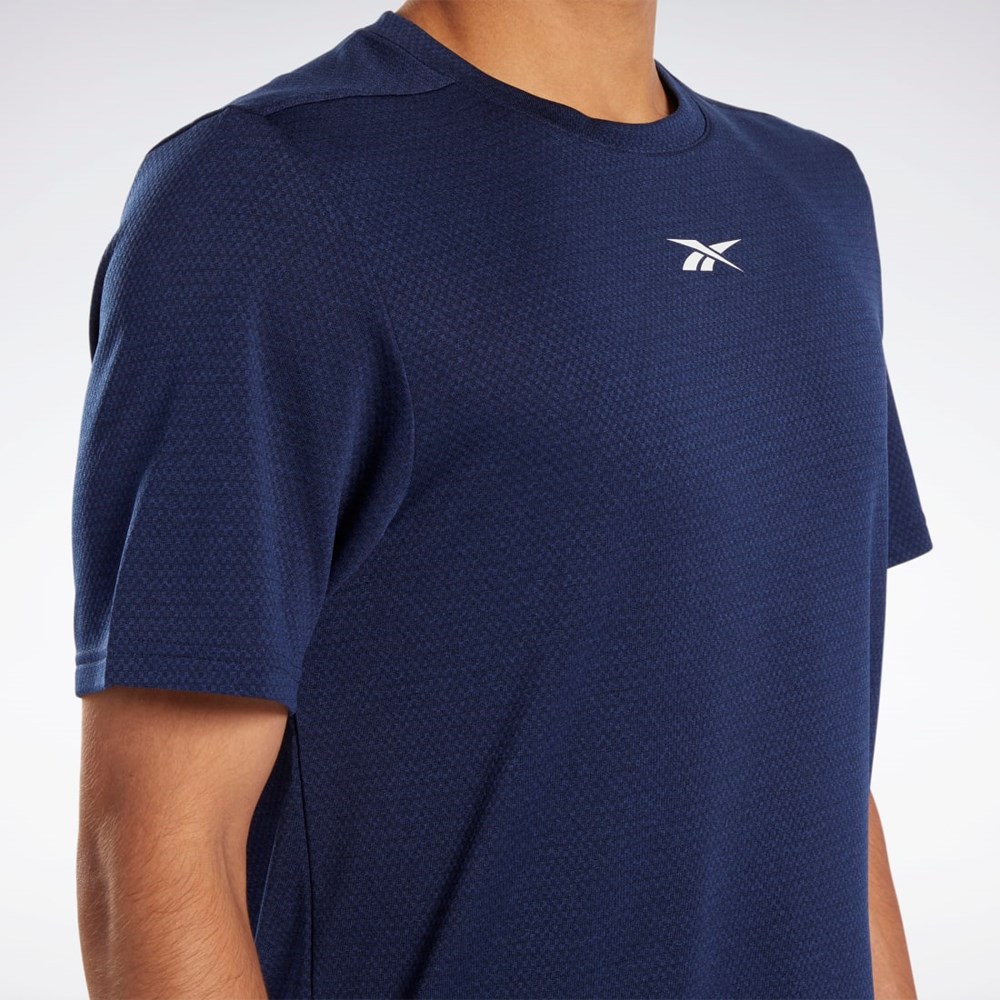 Reebok Workout Ready Mélange T-Shirt Azules | 68NAUWREB