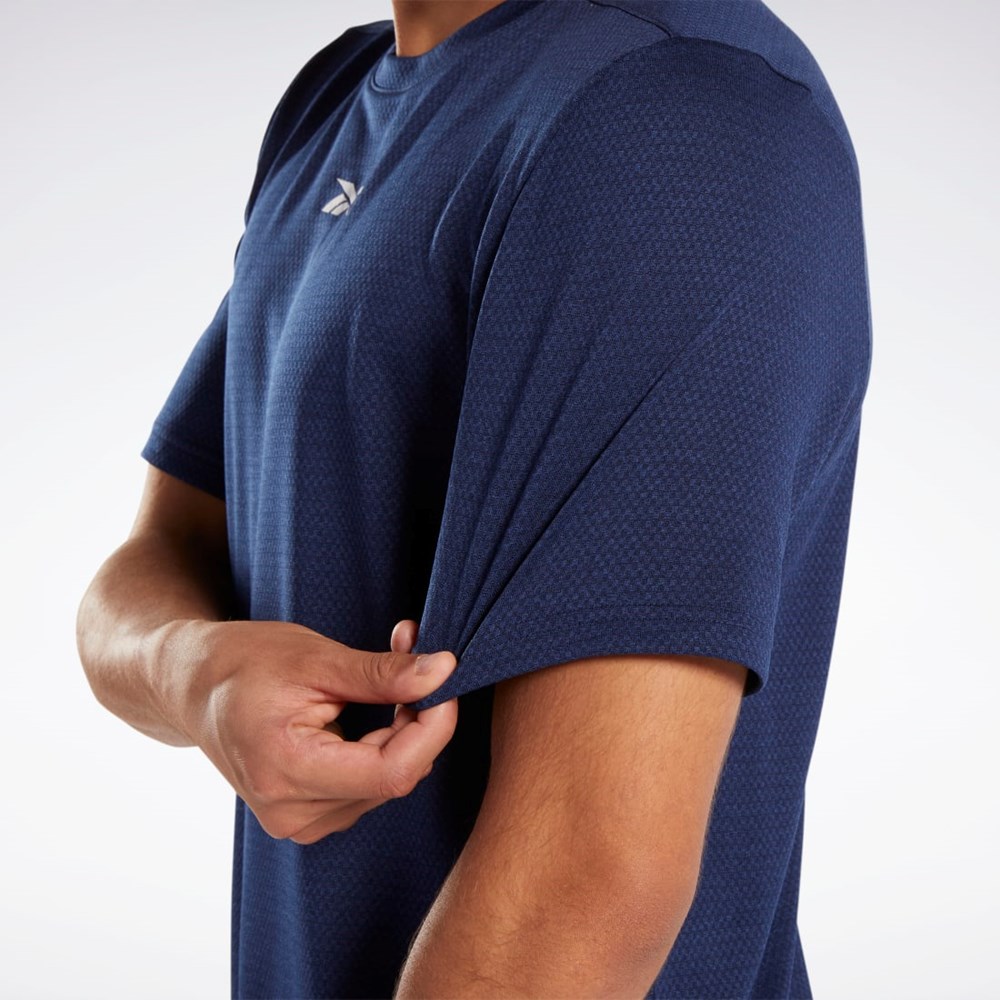 Reebok Workout Ready Mélange T-Shirt Azules | 68NAUWREB