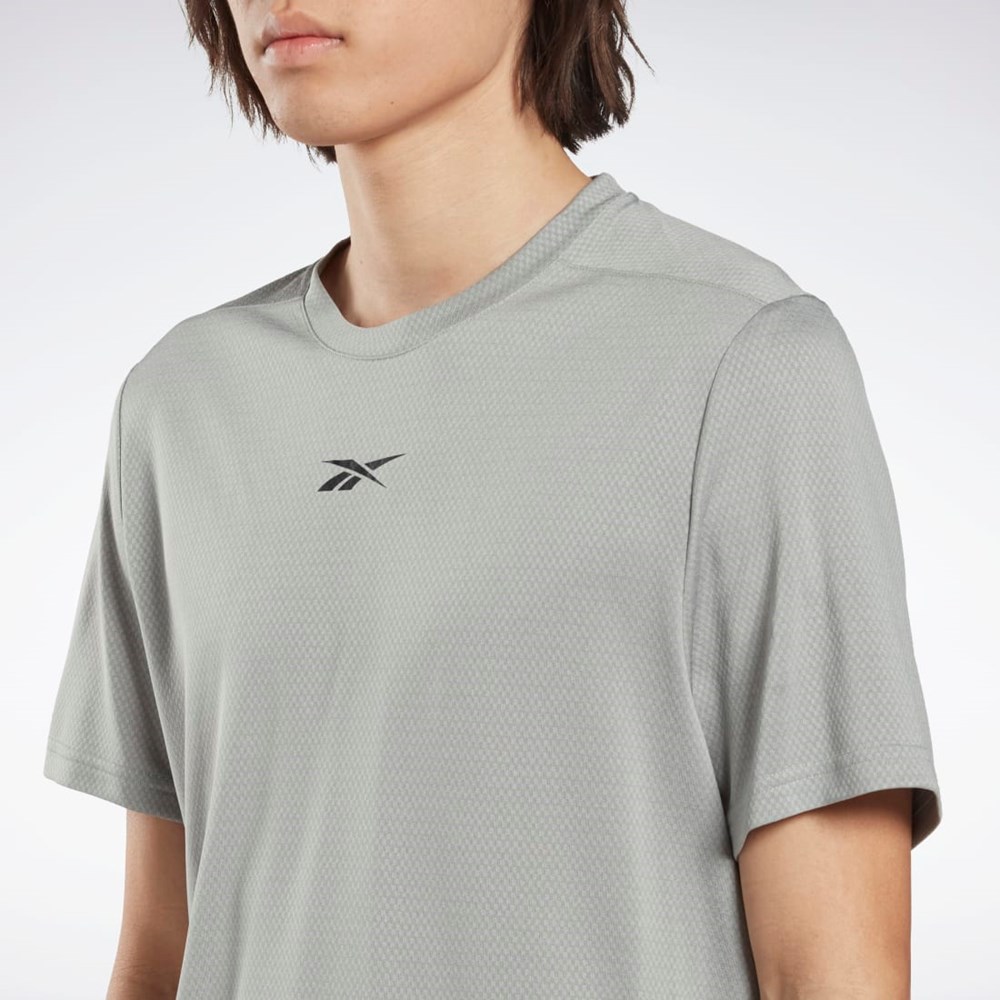 Reebok Workout Ready Mélange T-Shirt Gris | 34PCZMBVO