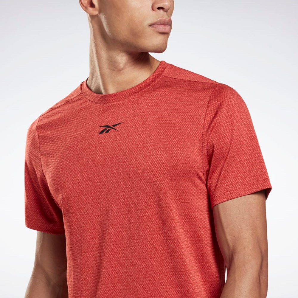 Reebok Workout Ready Mélange T-Shirt Rhodonite | 03NHSJXLZ