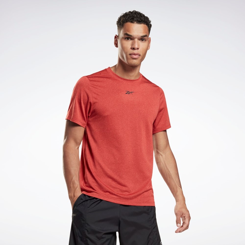Reebok Workout Ready Mélange T-Shirt Rhodonite | 03NHSJXLZ