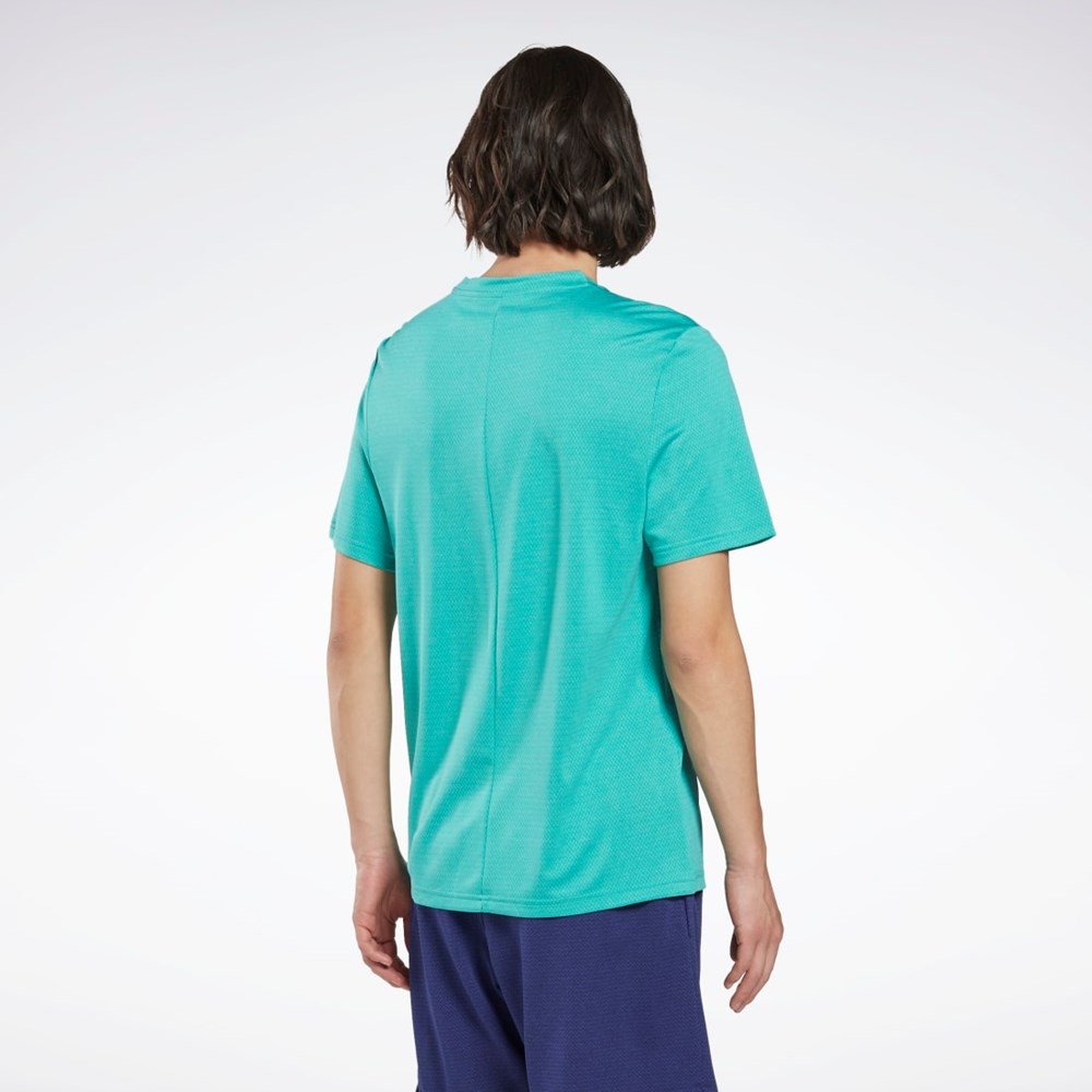 Reebok Workout Ready Mélange T-Shirt Semi Classic Teal | 47SBQHYOC
