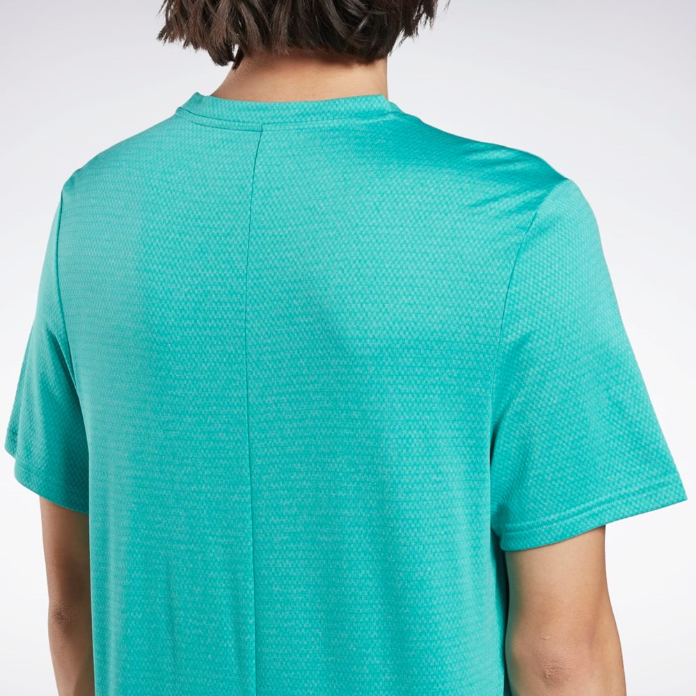 Reebok Workout Ready Mélange T-Shirt Semi Classic Teal | 47SBQHYOC