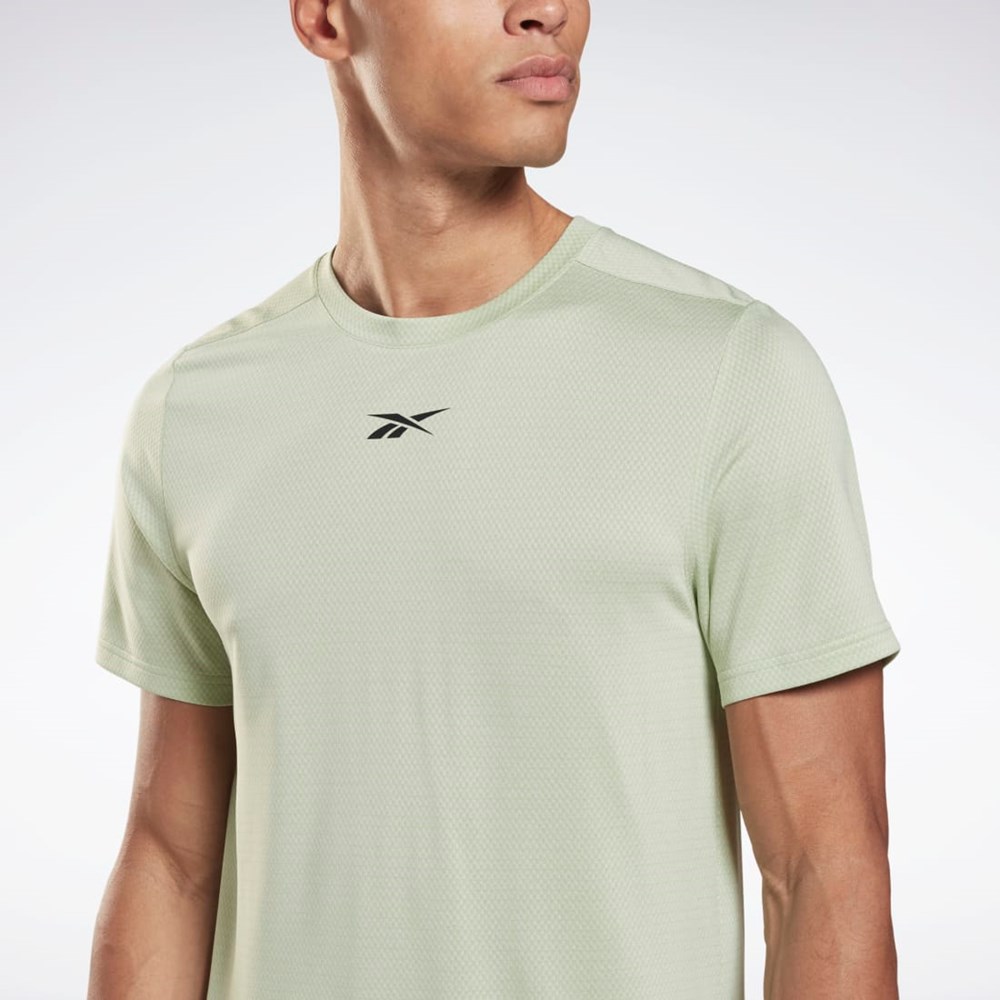 Reebok Workout Ready Mélange T-Shirt Verde Menta | 58YZWQRTV
