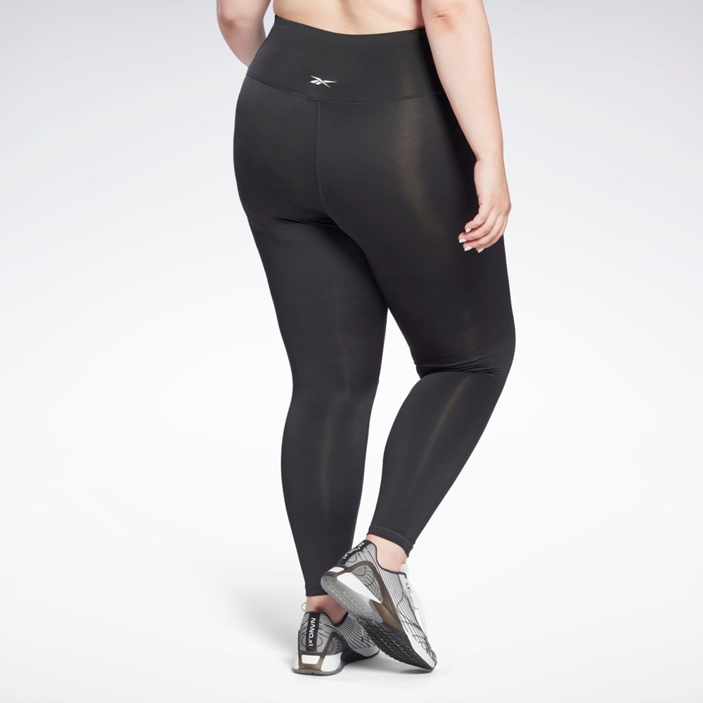 Reebok Workout Ready Pant Program High Rise Leggings (Plus Size) Negras | 37GZCEKHL