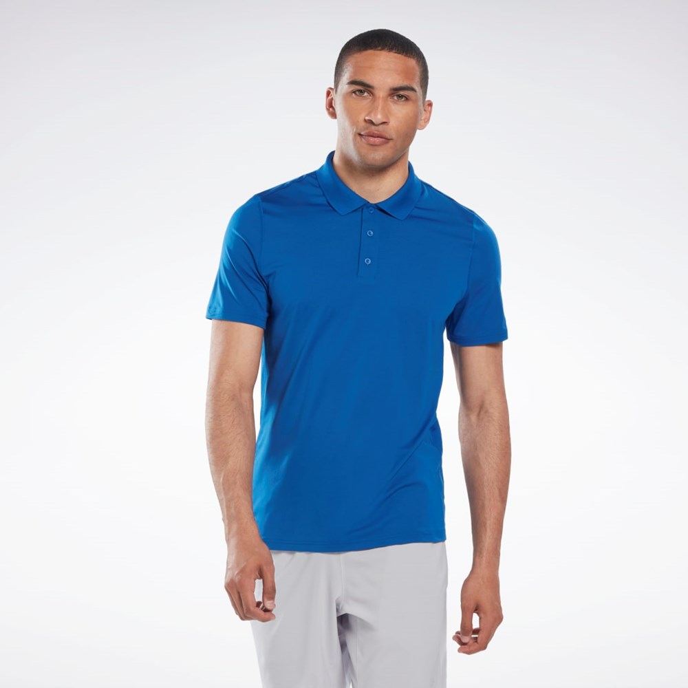 Reebok Workout Ready Polo Shirt Azules | 96ZMEJLXI
