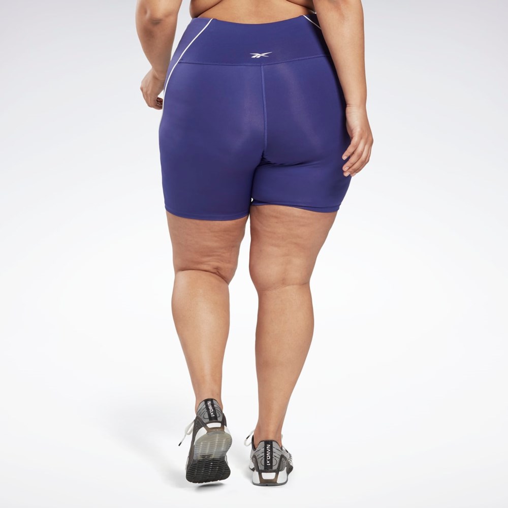 Reebok Workout Ready Poly Shorts (Plus Size) Moradas | 43UHRIPBZ