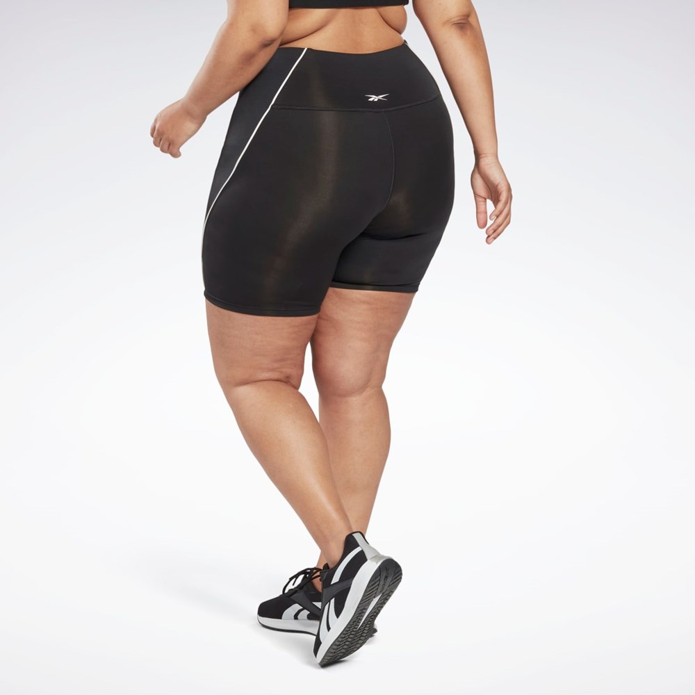 Reebok Workout Ready Poly Shorts (Plus Size) Negras | 49ABHDGMW