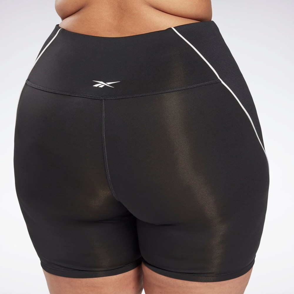 Reebok Workout Ready Poly Shorts (Plus Size) Negras | 49ABHDGMW