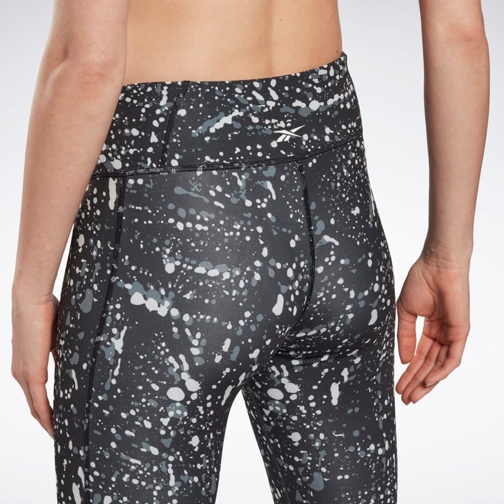 Reebok Workout Ready Printed Leggings Negras | 63IECPHBZ
