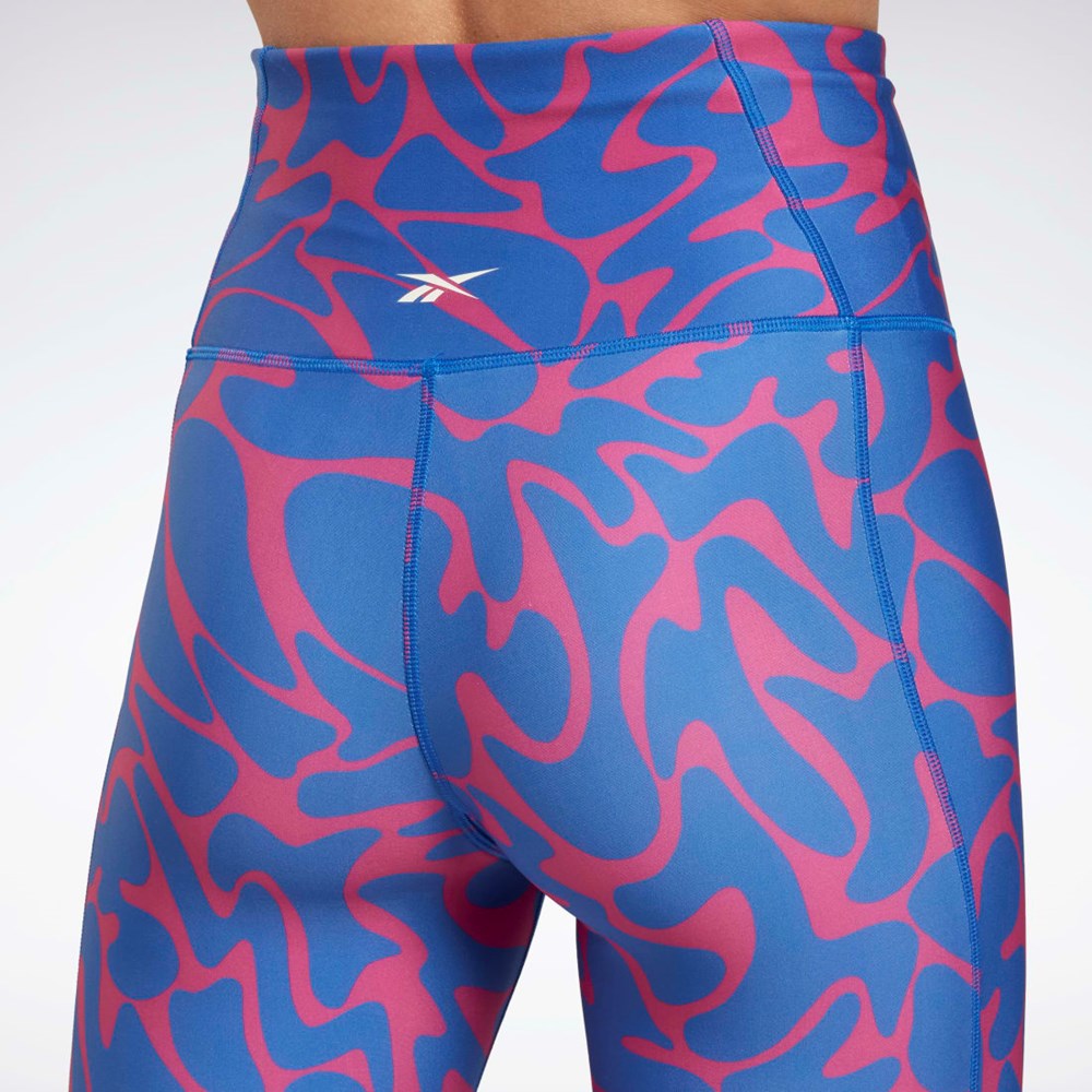 Reebok Workout Ready Printed Leggings Rosas | 97UFLTMXI