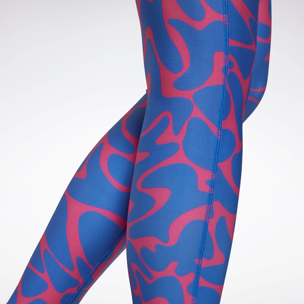 Reebok Workout Ready Printed Leggings Rosas | 97UFLTMXI