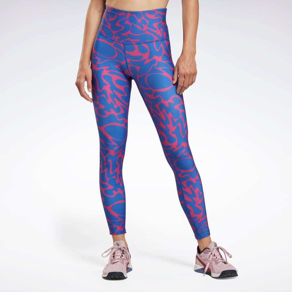 Reebok Workout Ready Printed Leggings Rosas | 97UFLTMXI